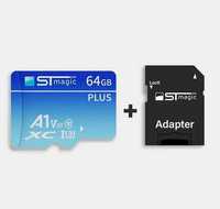 ST MAGIC plus karta pamięci micro SD 64GB V30 A1 HC1 U3 + adapter