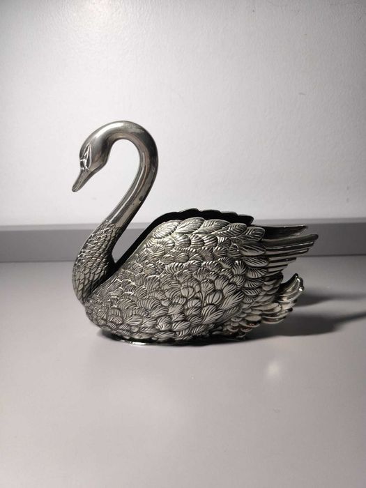 Porta-Guardanapos em Metal Banhado a Prata Godinger — 1988