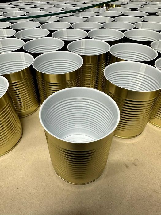 Жерстяні банки та кришки для консерв, напівфабрикатів 850 г.