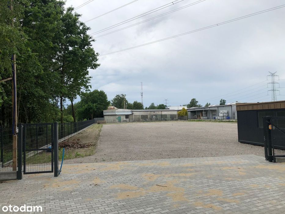 Wynajmę utwardzony plac na działce o wym. 92X42 m - Strefa przemysłowa