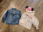 Kurtka jeansowa 98/ bluza na zamek dziewczynka myszka