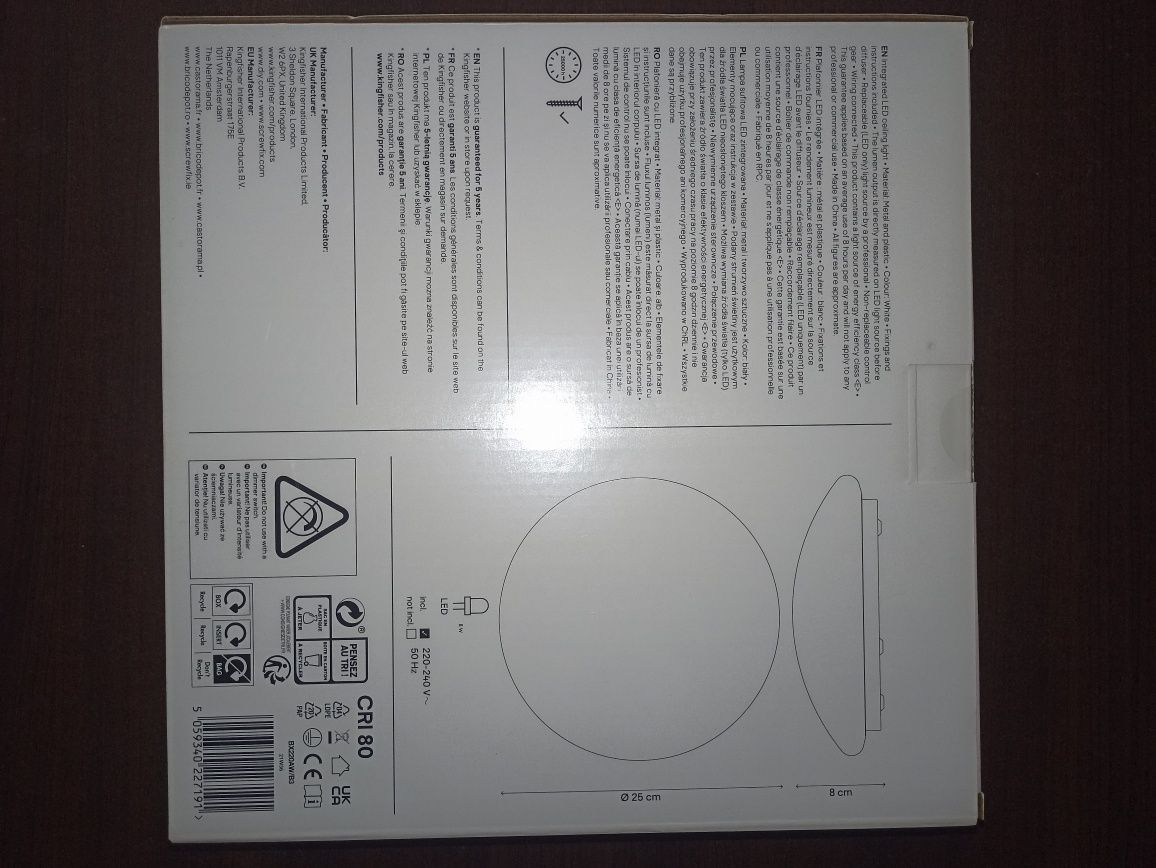 Plafon lampa sufitowa LED zintegrowana nowa