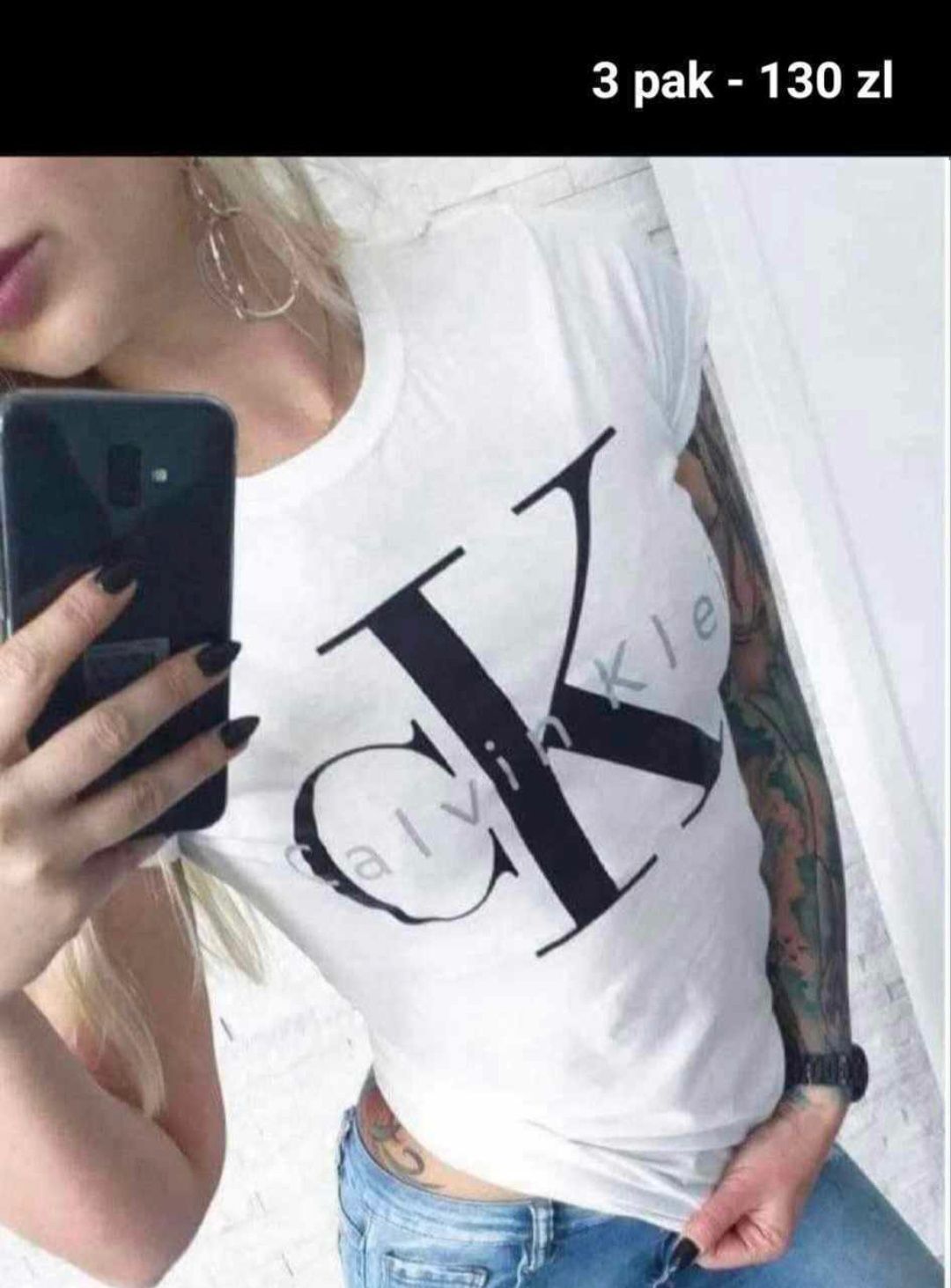 Koszulki damskie Calvin Klein 3 pak