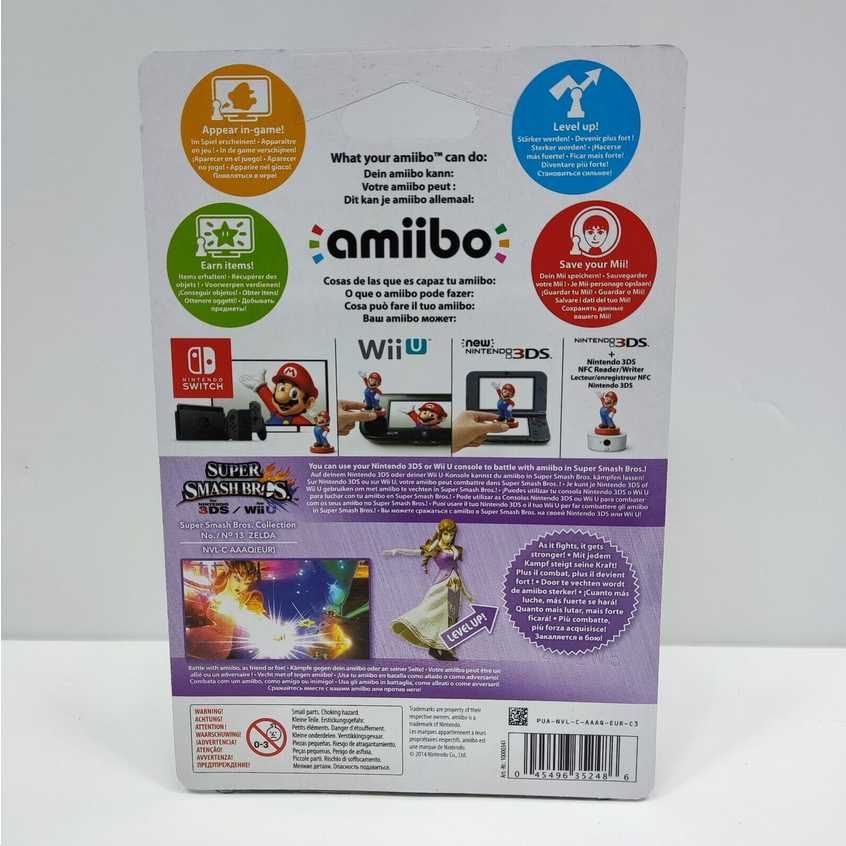 Amiibo Super Smash Bros Zelda - Nintendo - Novo e Selado