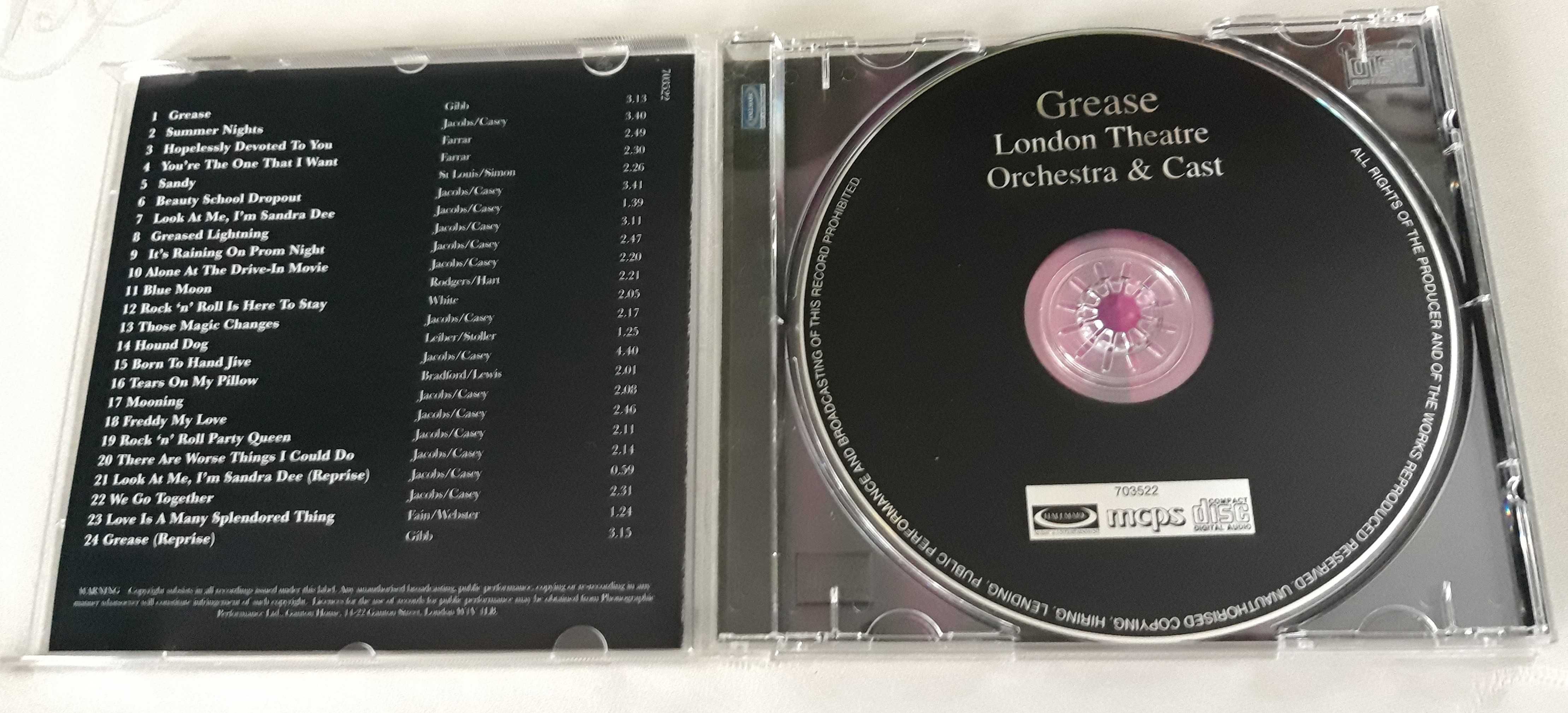 Grease The London Theatre Orchestra & Cast CD