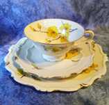 Porcelana Śląska SORAU Carstens FORSYCJE TRIO ŻARY Śliczna