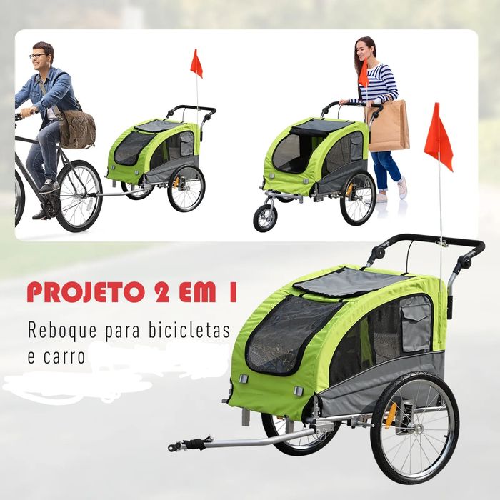 Reboque / Atrelado para crianças em bicicleta