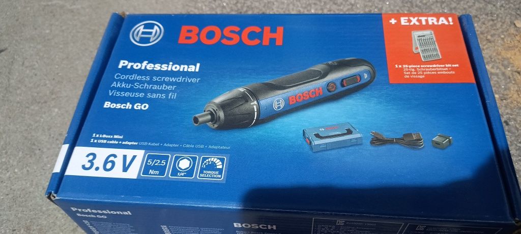 Boch GO Professional 3.6V + zestaw bitów