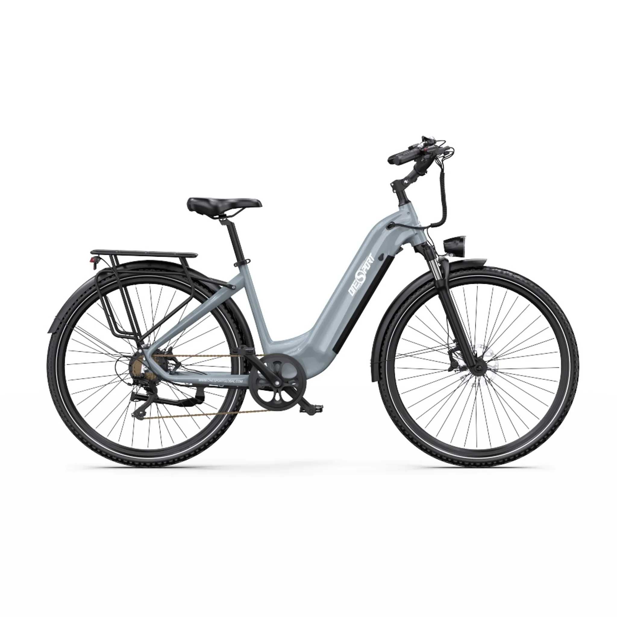 Rower elektryczny ONESPORT OT05 PRO 28" NOWY! Szary/Biały zasięg 140km