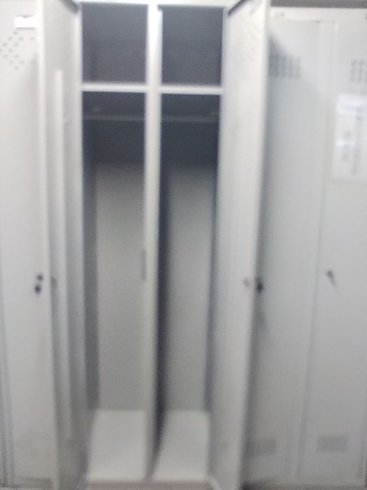 Szafka BHP pracownicza metalowa malowana przemysłowa  2 komory