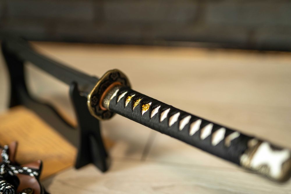 Miecz samurajski Japońska Katana Stal T10 Zbrocze-Piękna Saya 10/10