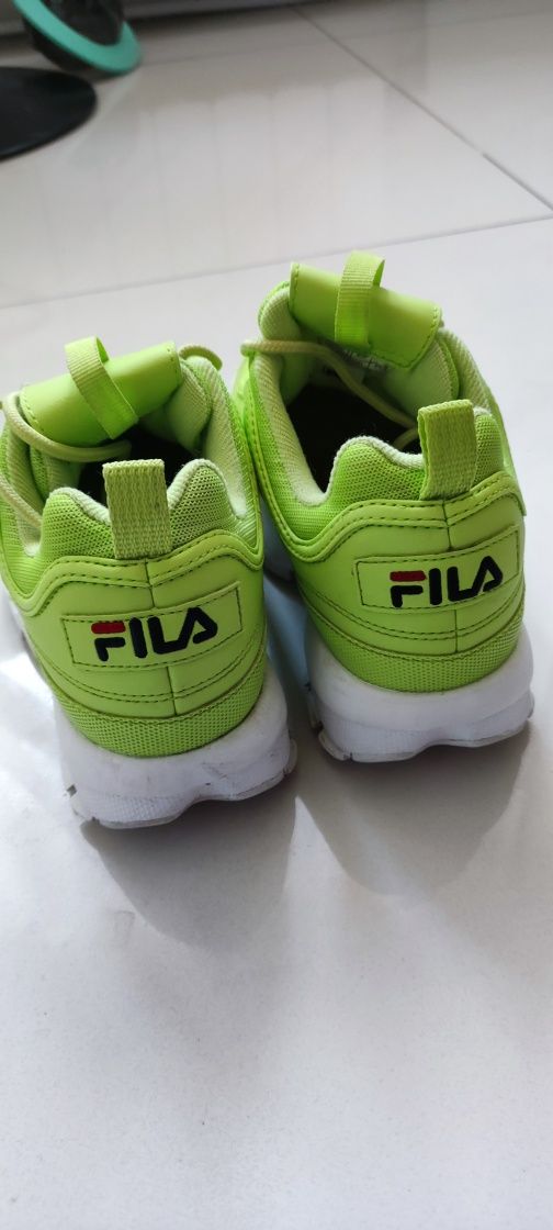 Sneakersy Adidasy Fila Zielone Neonowe Rozmiar 36