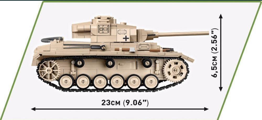 Klocki Cobi 2562 czołg Panzer III Ausf. J