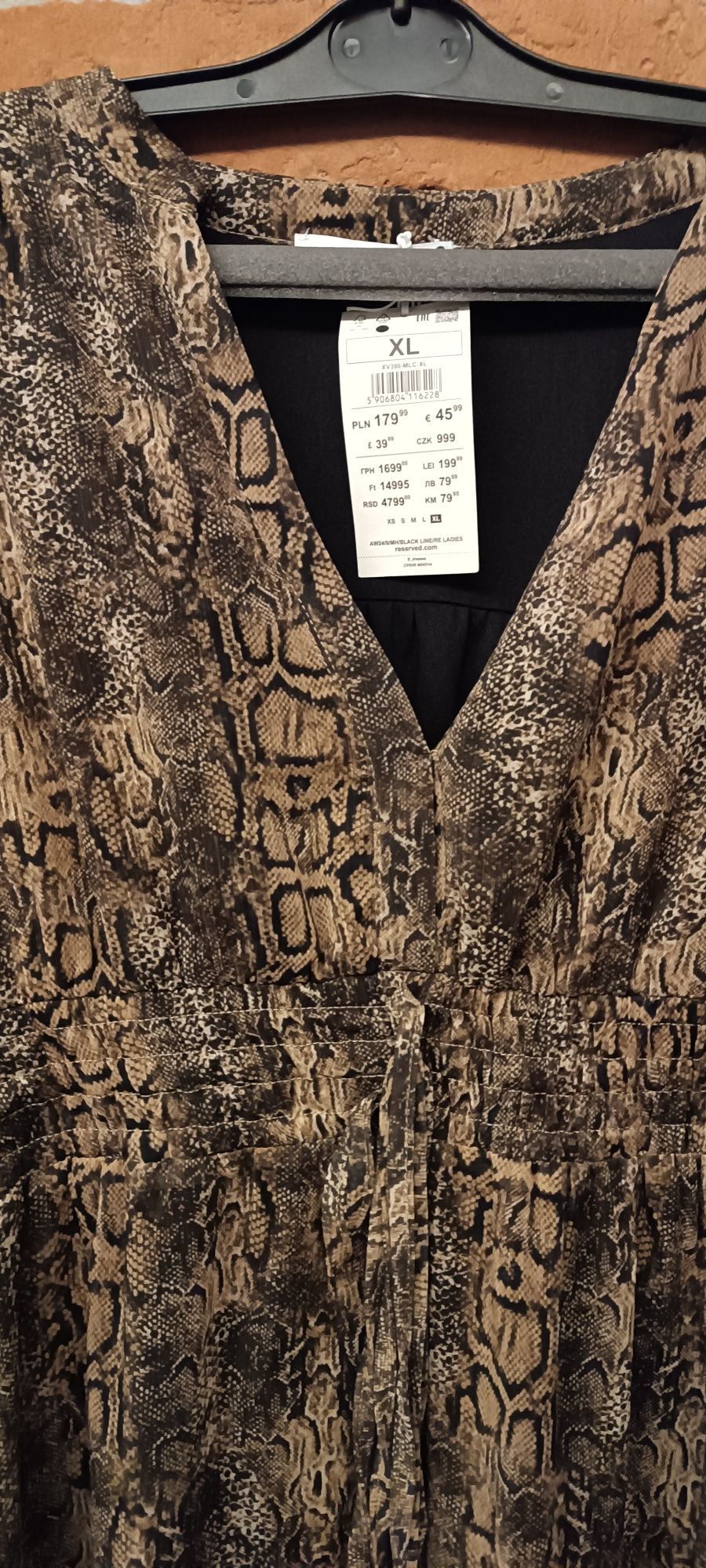 Sukienka panterka Reserved XL