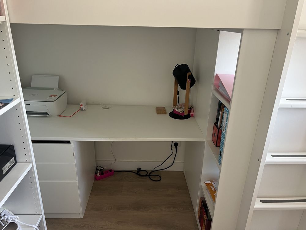 SMÅSTAD - Beliche com secretaria Ikea
