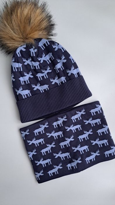 Зимова шапка і хомут 50-52см