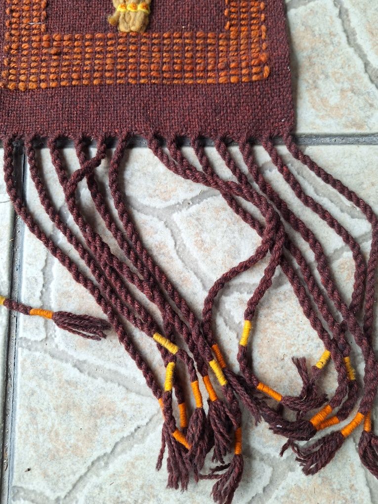 Kolekcja PRL stara makatka kilim  Cepelia