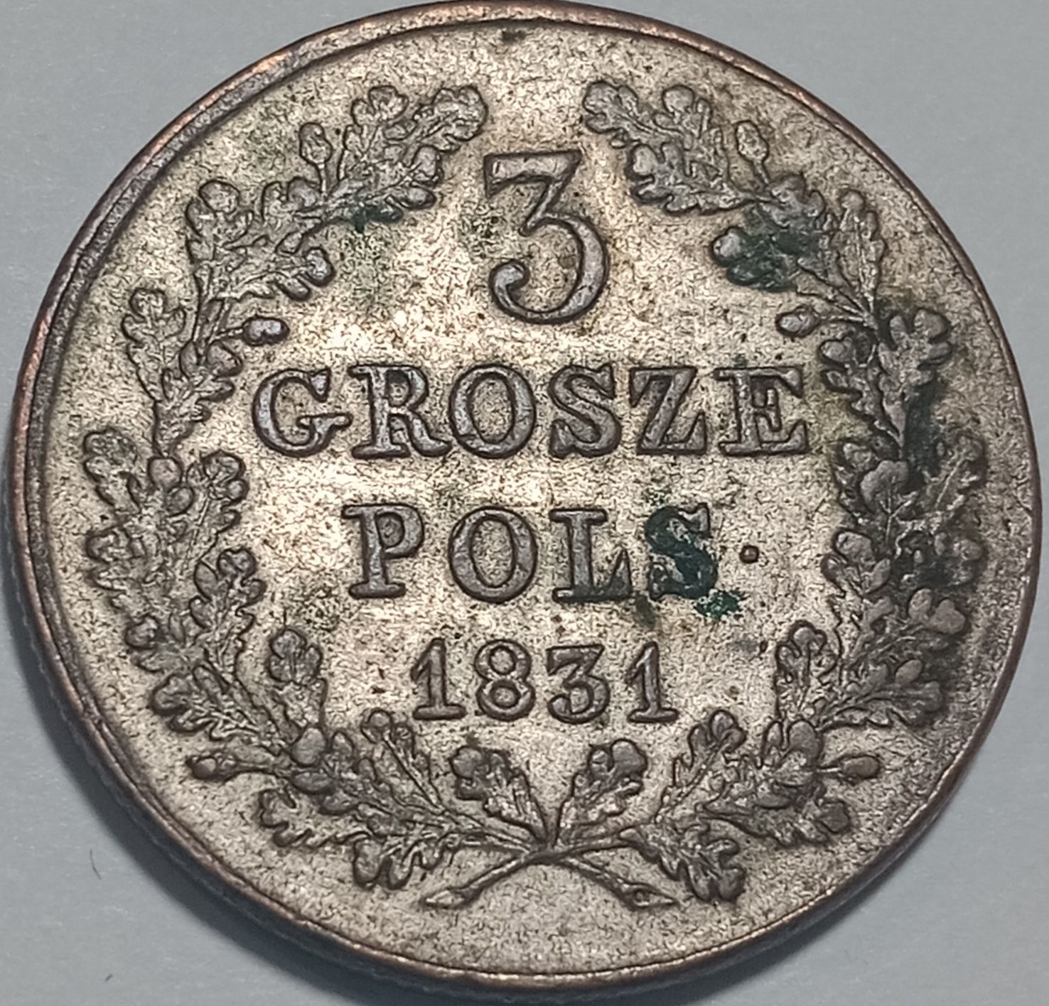 3 grosze 1831 Powstanie Listopadowe  SREBRZONE!!