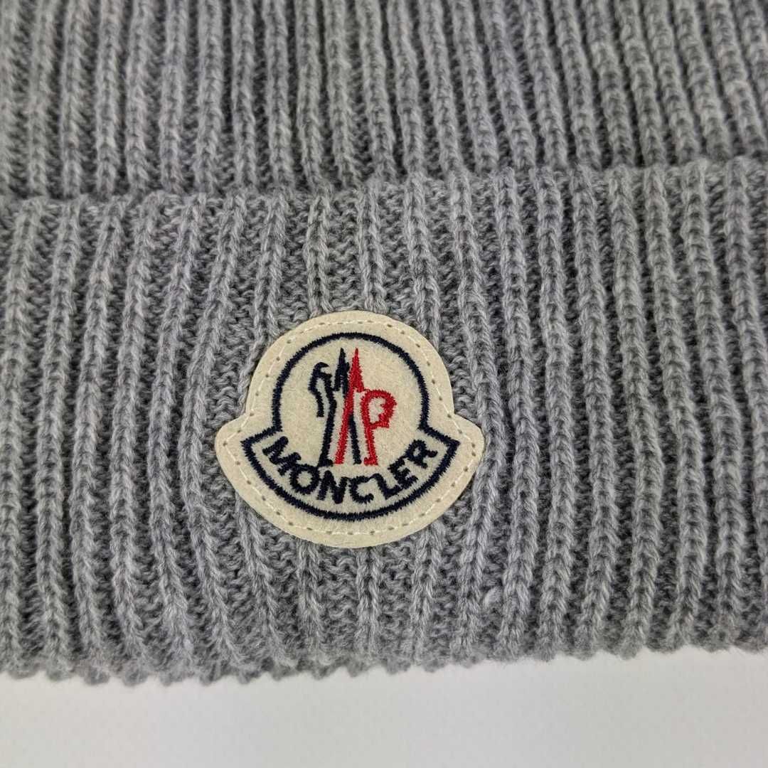 Шапка монклер, шапка moncler, шапка унісекс, чорна, сіра, біла, шапки