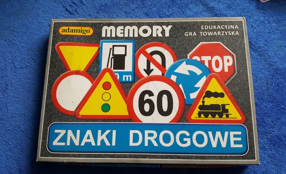 MEMORY Znaki Drogowe - gra logiczna dla najmłodszych 5+