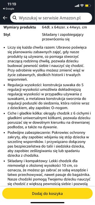 Chodzik luks ubravoo dzieciecy