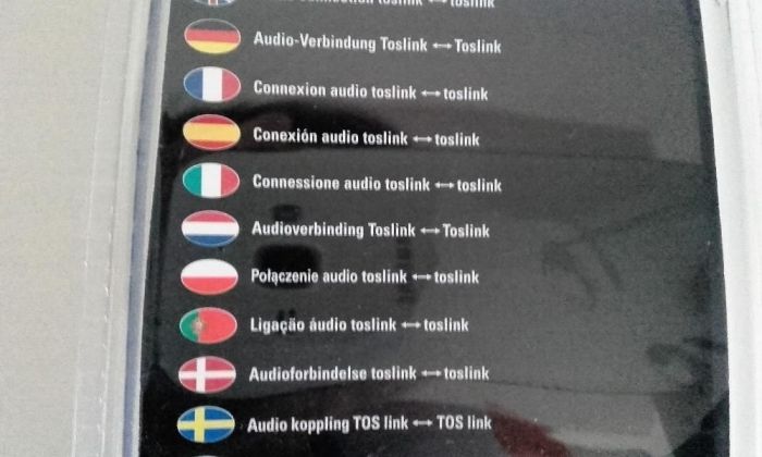 połączenie audio toslink Vivanco