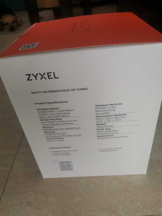 -50% System Mesh WiFi6 Zyxel Multy M1 AX1800 WSM20 3pak