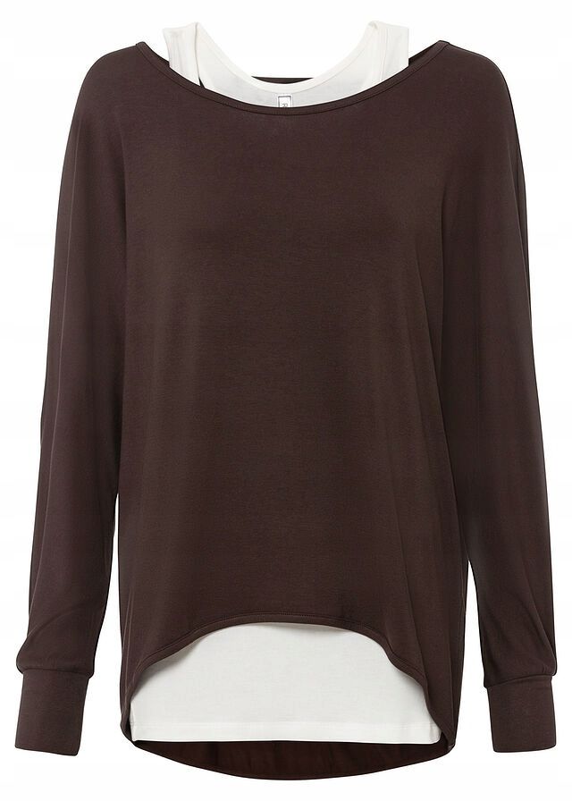B.P.C luźna bluzka oversize z topem ^32/34