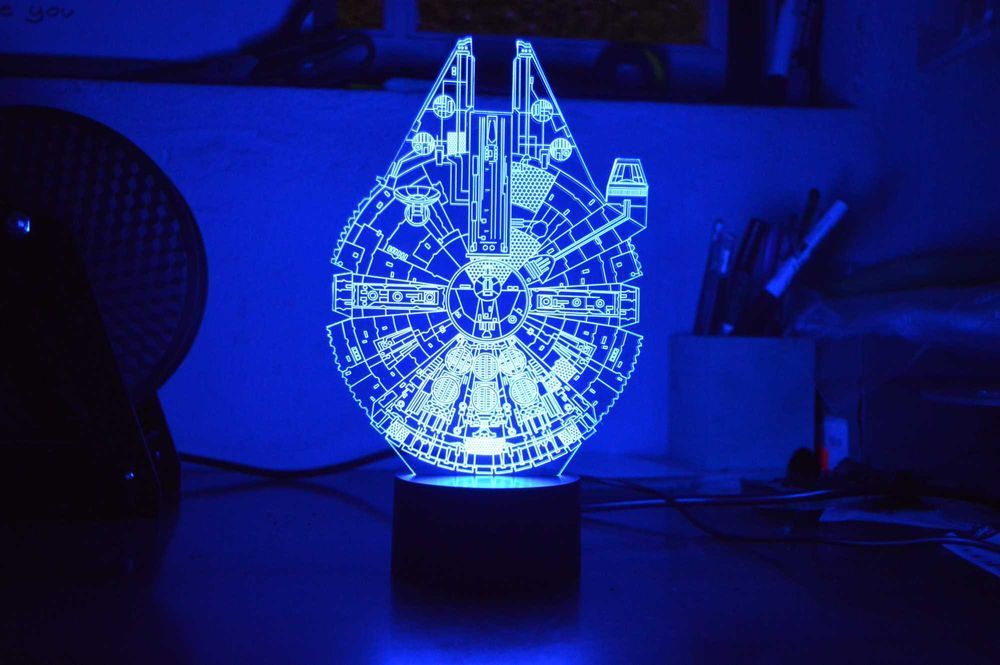 Candeeiros decorativos - Super heróis, desenhos animados, Star Wars