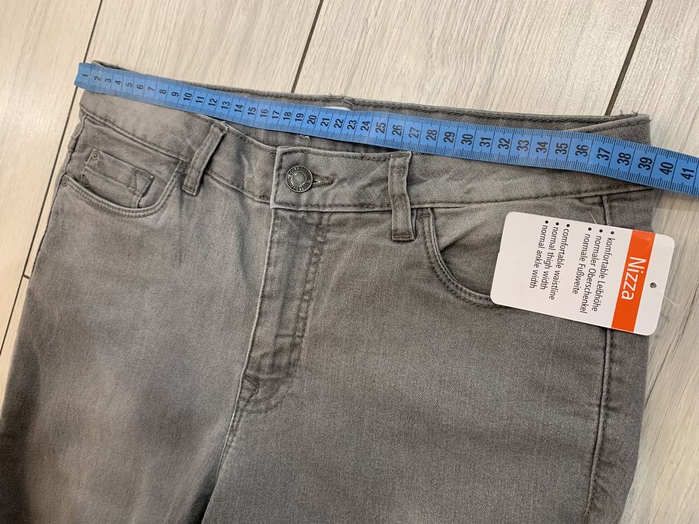 Szare jeansy damskie Collection L rozmiar 38/40