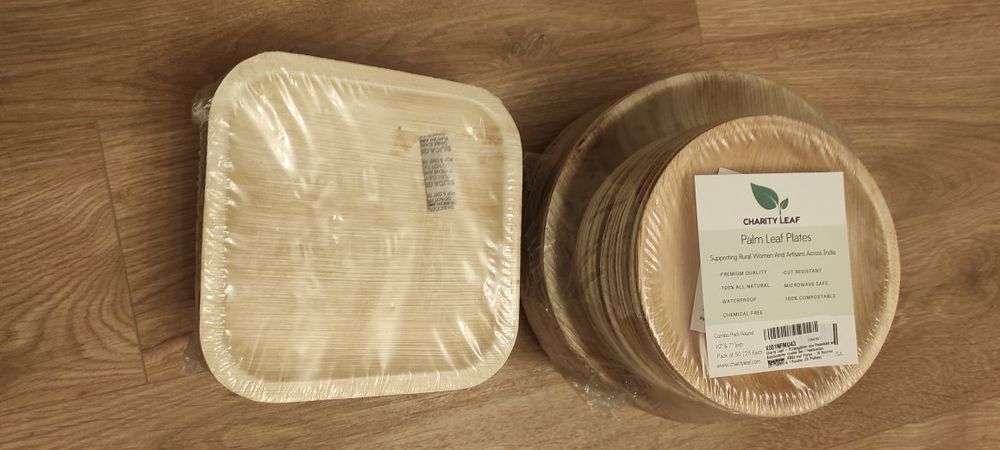 Zestaw talerzy z liścia palmowego 75 szt.