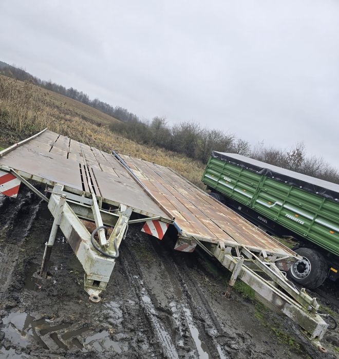 Dłużyca przyczepa do bel platforma do siana, słomy