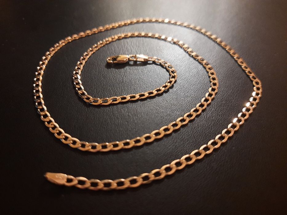 Złoty łańcuszek ŻÓŁTE ZŁOTO 333 pancerka 333 złoty łańcuch 53cm HIT!!!