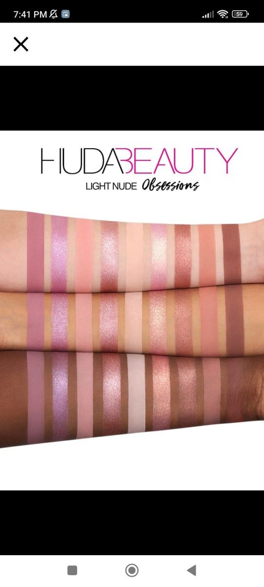 Unikat, paleta cieni Huda Beauty, light nude obsessions
