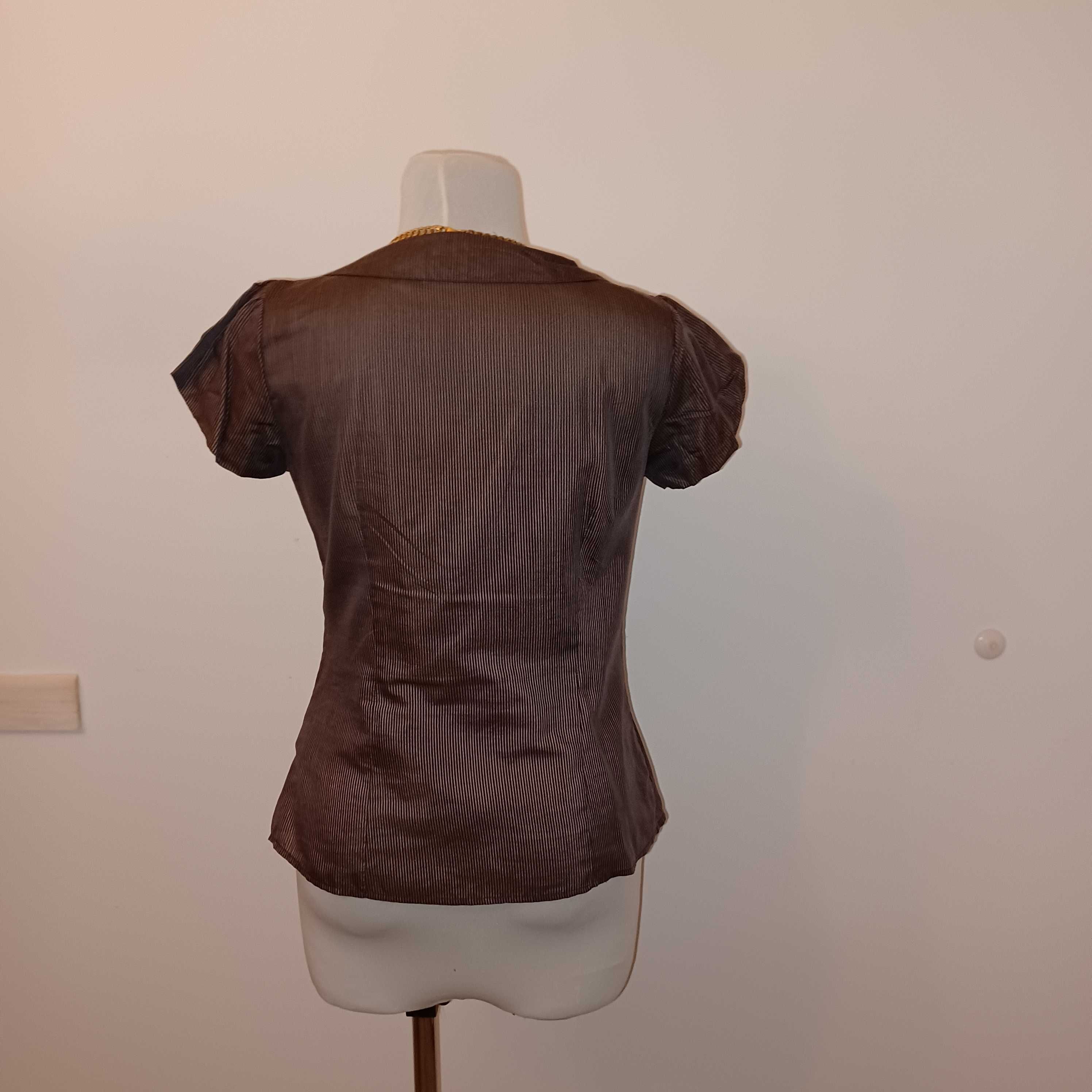 H&M bluzka ślicznota jedwab+bawełna  super stan dla M