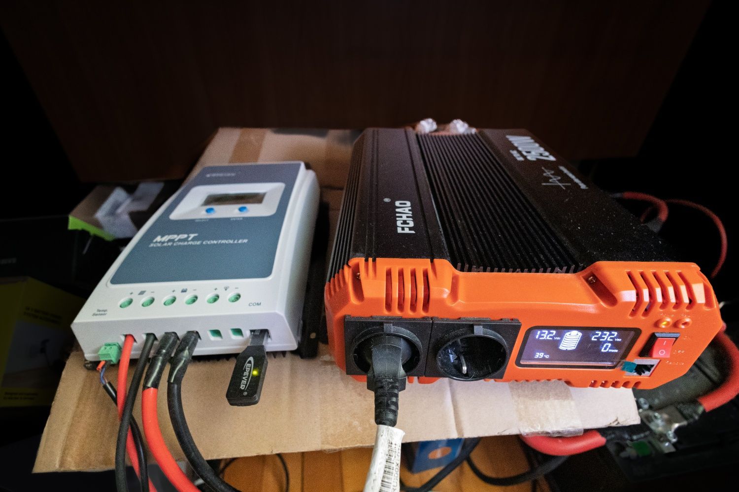 Zestaw fotowoltaiczny, panel, aku 6szt AGM, inverter i controler MPPT
