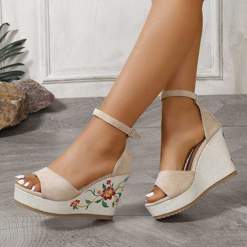 Sandalias de cunha
