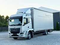 MAN TGM 15.290 / ACC / FULL LED / KLIMA POSTOJOWA / PODNOSZONY DACH / Z NIEMIEC  Pierwszy właściciel / książka serwisowa / nawigacja / najwyższa kabina