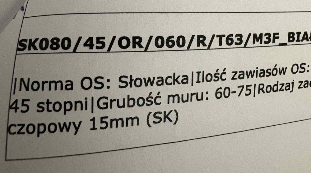 Skrzydła drzwiowe 3sztuki *DRE *Nowe!