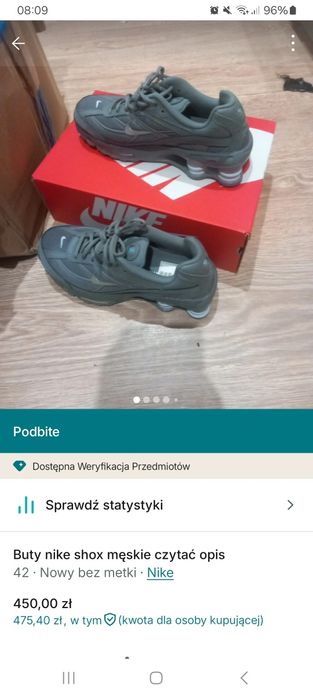 Buty nike shoxs męskie