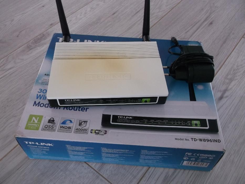 Router TP-Link 300Mbps N 2 antenki TD-W8961ND