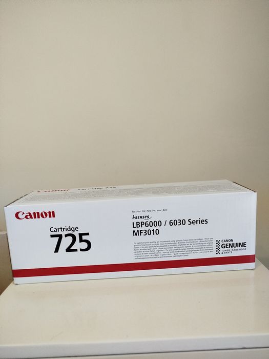 Canon 725 картридж НОВИЙ ОРИГІНАЛ, йшов в комплекті з принтером