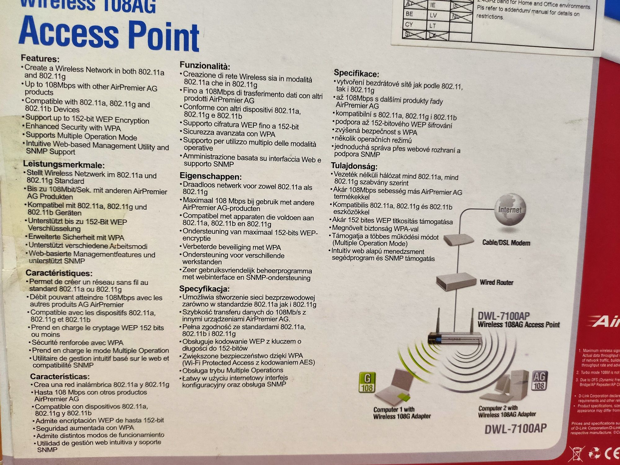Wireless Access Point / Ponto de acesso para rede wireless