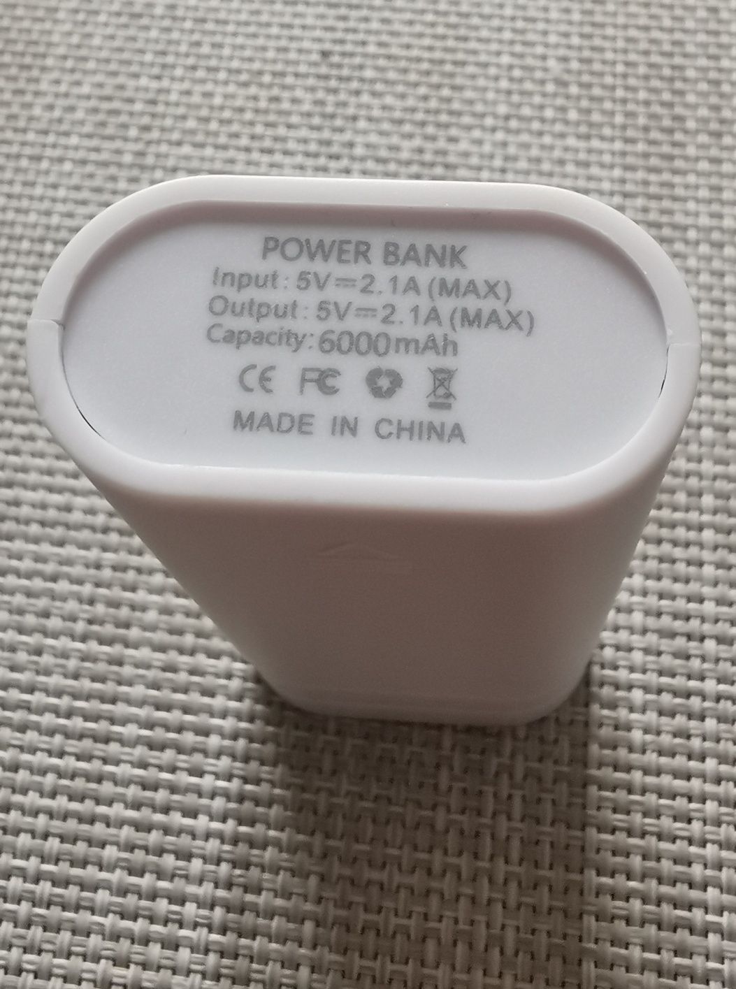 Power bank 6000 mAh 5V 2,1A