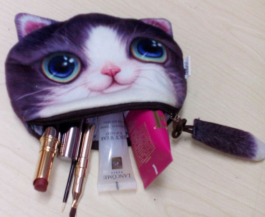 Porta Moedas ou Maquilhagem Gato.