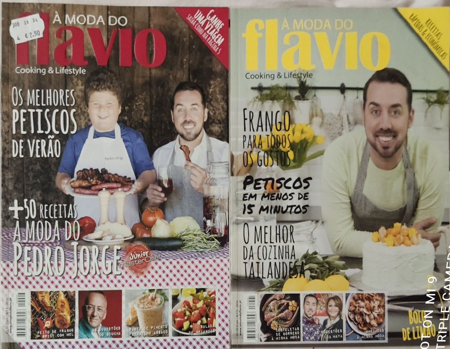 Revistas de culinária Á moda do Flavio cada1,20€