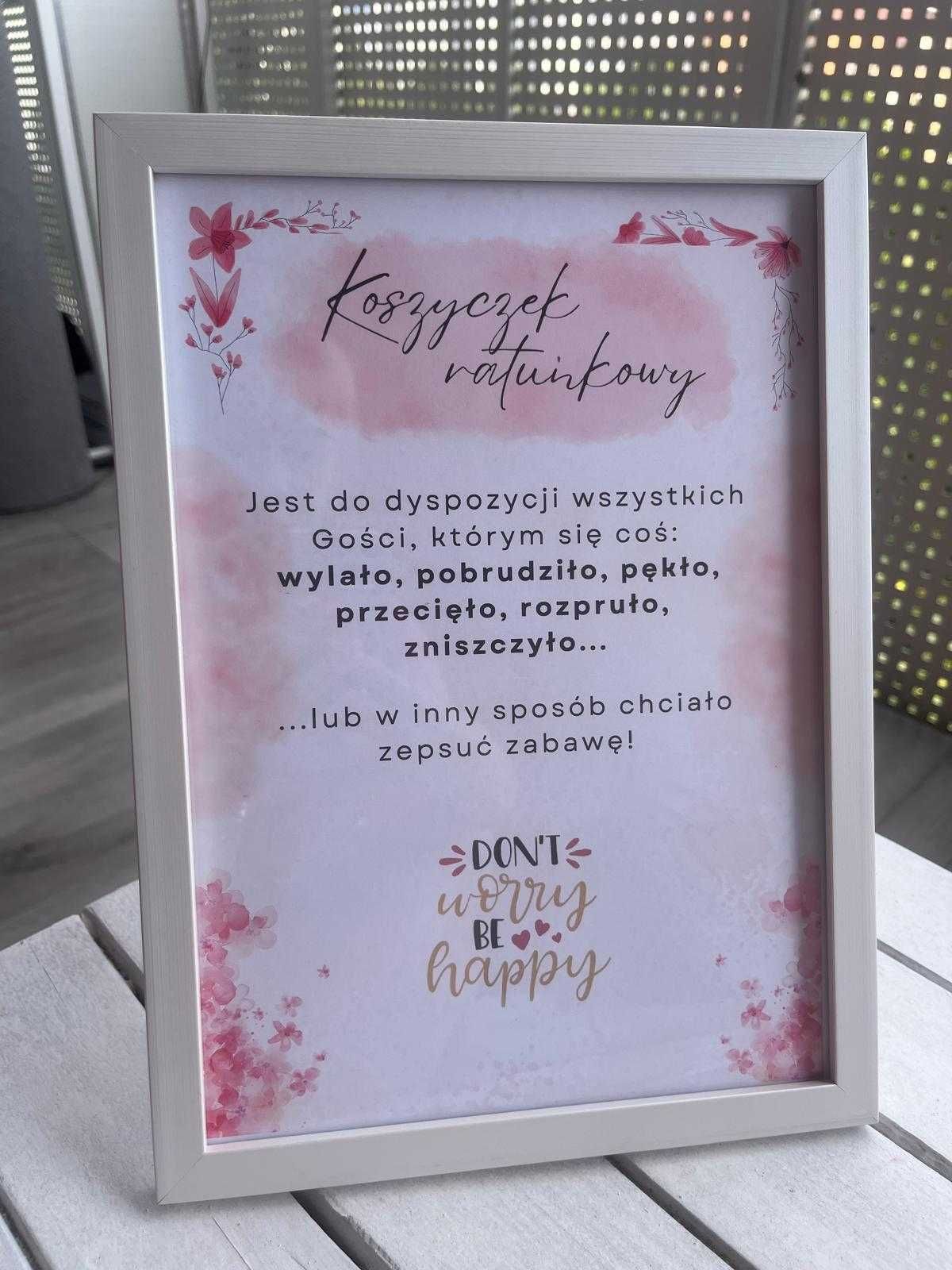 Koszyczek ratunkowy instrukcja dekoracja do łazienki  [bez ramki]