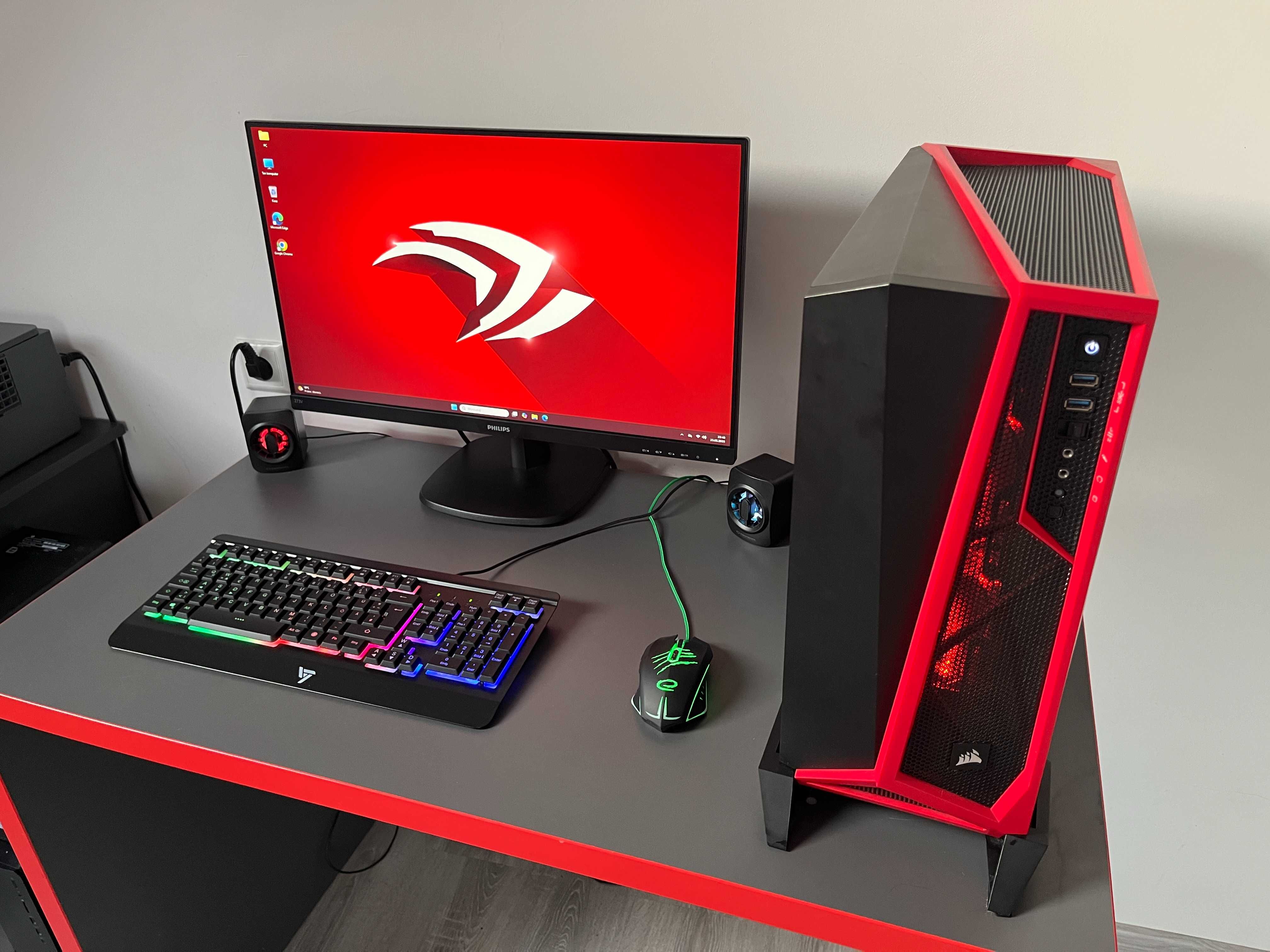 Komputer Gamingowy Gracz i5 16GB DDR4 SSD 1,5 TB GTX 1660 Monitor 27