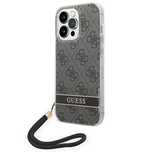 Etui Guess 4G Print Strap Na Iphone 14 Pro - Czarne
