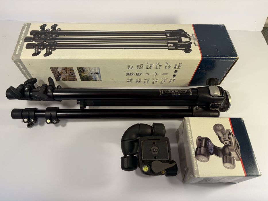 Statyw Manfrotto 190B i głowica Manfrotto 460MG